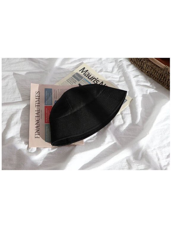 Black Solid Bucket Hat Unisex Bob Caps Hip Hop Gorros Men Women Summer Panama Cap Autumn Beach Sun Fishing Boonie Hat Women Gift