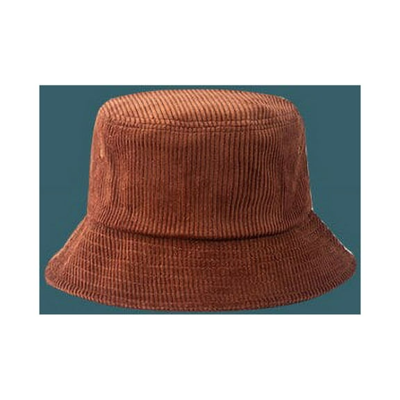 COCOpeaunt Corduroy Spring Autumn Bucket Hat for Women Girl Fashion Solid Panama Fishing Cap Outdoor Flat Fisherman Hats Lady Bonnet Femme