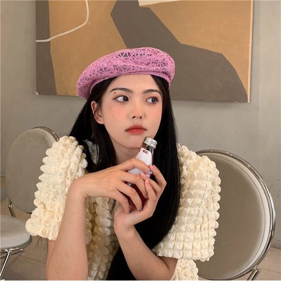 COCOpeaunt Cotton Women Berets Vintage French Lace Top Military Cap Painter Hat Spring Autumn Street Girls Octagonal Beret Hats Caps