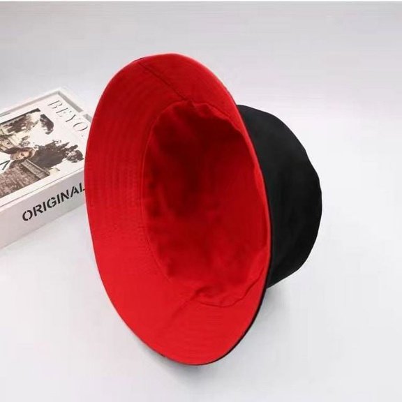 COCOpeaunt Double-sided Wearing Cap Solid Color Bucket Hat Men Women Sun Hat Reversible Fisherman Hat Summer Panama Cap Sun Fishing Gorros