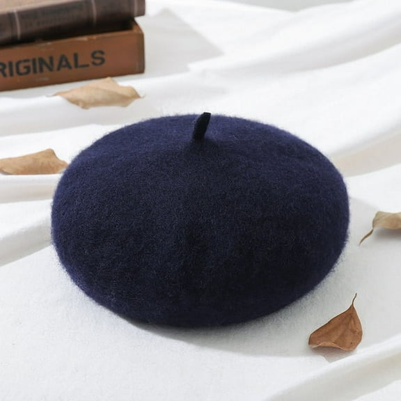 COCOpeaunt Fashion Autumn Winter Hat Wool Berets French Artist Beret Women Painter Hat Vintage Girls Berets Female Warm Walking Cap Beanies