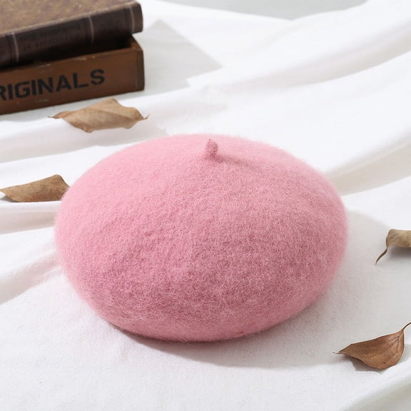 COCOpeaunt Fashion Autumn Winter Hat Wool Berets French Artist Beret Women Painter Hat Vintage Girls Berets Female Warm Walking Cap Beanies