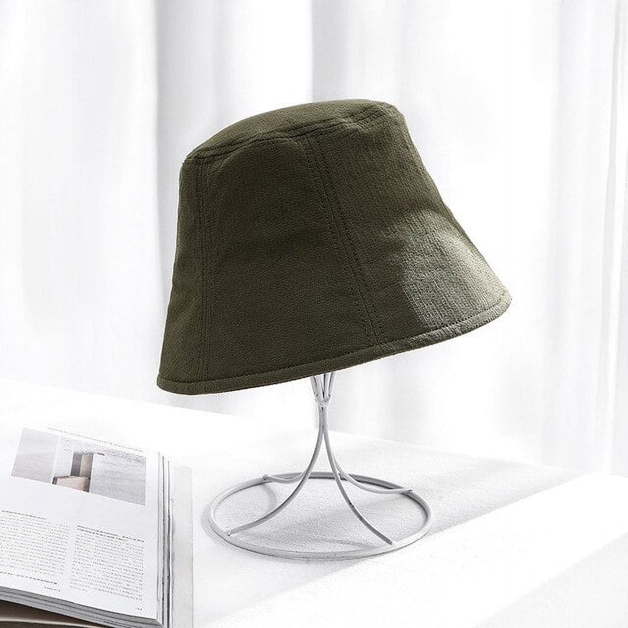 COCOpeaunt Fashion Cotton Solid Bucket Hat Women Bob Caps Hip Hop ...