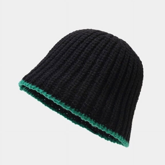 COCOpeaunt Fashion New Women Ladies Bucket Hat Simple Ladies Panama Hat Autumn and Winter Pure Color Knitted Hat Winter Fisherman Hat Gifts