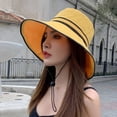 thumbnail image 1 of COCOpeaunt Fashion Summer Autumn Bucket Hat Patchwork Stripe Women Outdoor Hip Hop Foldable Bob Fisherman Hat Casual Travel Gorros Panama, 1 of 6