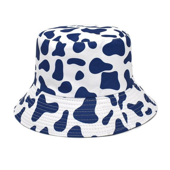 COCOpeaunt Fashion Summer Cow Pattern Bucket Hat Women Fashion Cotton Beach Sun Hats Bob Chapeau Femme Floral Panama Hat Fisherman Hat