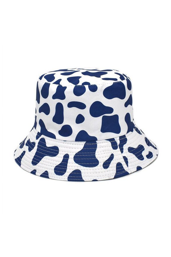 Fashion Summer Cow Pattern Bucket Hat Women Fashion Cotton Beach Sun Hats Bob Chapeau Femme Floral Panama Hat Fisherman Hat