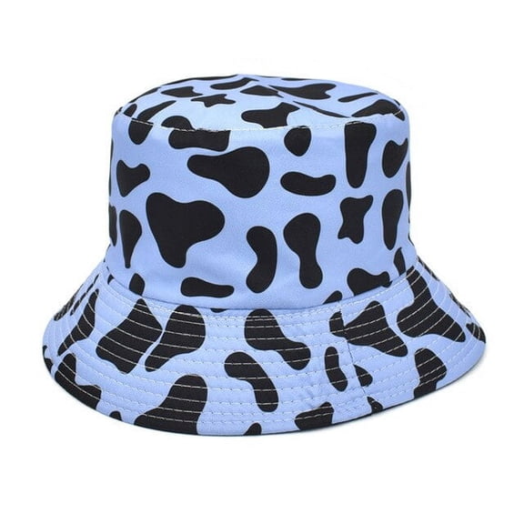 COCOpeaunt Fashion Summer Cow Pattern Bucket Hat Women Fashion Cotton Beach Sun Hats Bob Chapeau Femme Floral Panama Hat Fisherman Hat