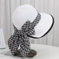 thumbnail image 1 of COCOpeaunt Fashion Summer Women Bow Tie Fashion Wide Large Brim Sun Hat Outdoor Beach Fisherman Cap UV Proof Sun Protection Hat Bucket Hat, 1 of 6