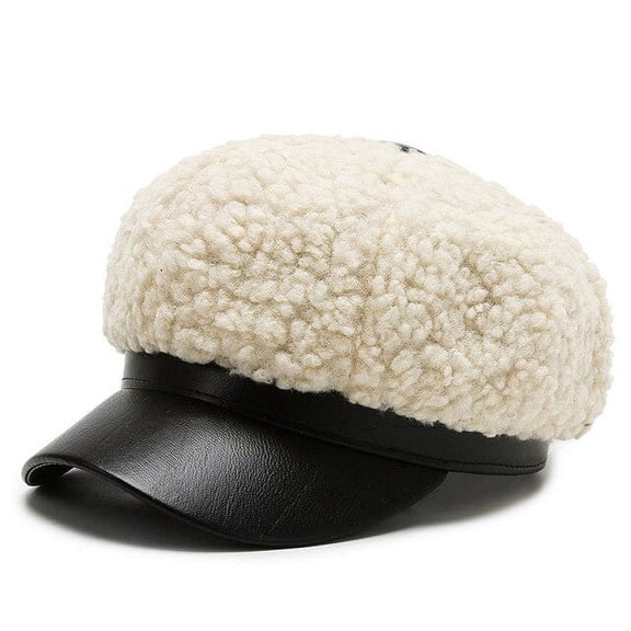 COCOpeaunt Fashion Women Military Hat Autumn Winter Sailor Hats Black Ladies Beret Caps Flat Top Captain Cap Travel Cadet Octagonal Hat