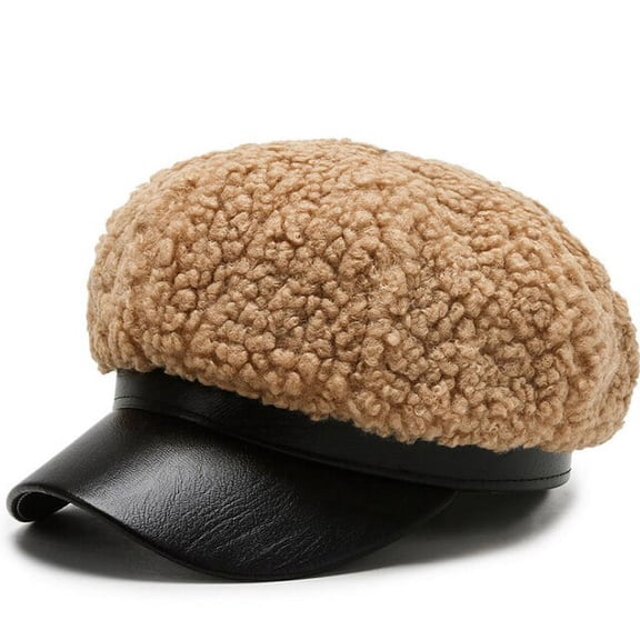 COCOpeaunt Fashion Women Military Hat Autumn Winter Sailor Hats Black Ladies Beret Caps Flat Top Captain Cap Travel Cadet Octagonal Hat