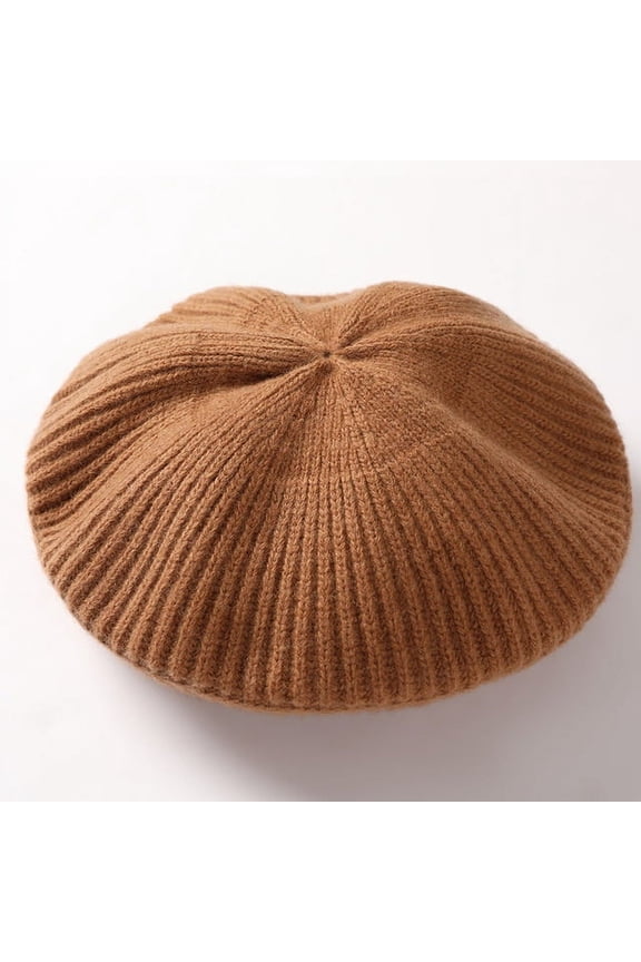 Large Size 100% Wool Beret Hat Women Solid Flat Berets Autum Winter Warm French Elegant Artist Beret Ladies Vintage Painter Cap