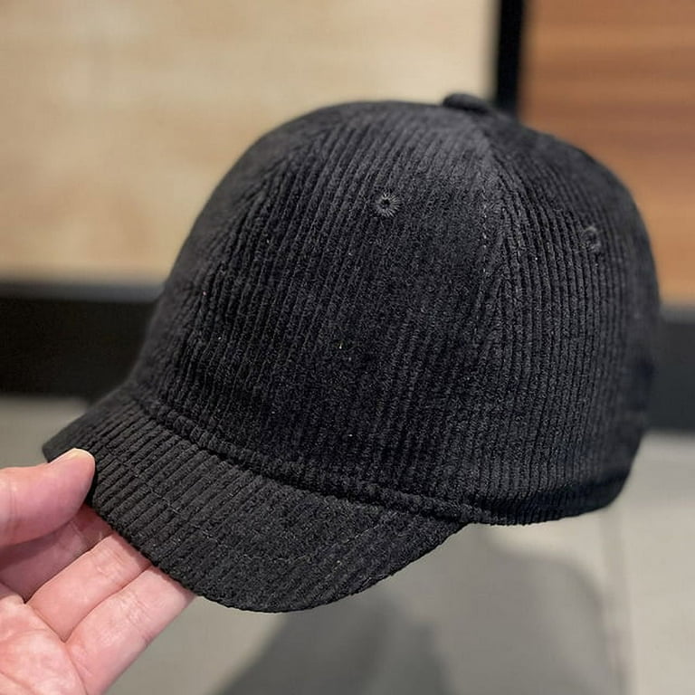 COCOpeaunt Men Corduroy Baseball Cap Women Spring Summer Short Brim Baseball Hat Men Outdoor Adjustable Sun Hat Vacation Casquette Gorras Walmart