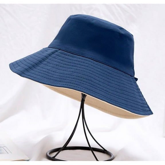 COCOpeaunt New Double-sided Bucket Hats Women Pure Color Sun Hat Basin Cap Women Panama Outdoor Travel Fisherman Hat Casual Visor Wholesale