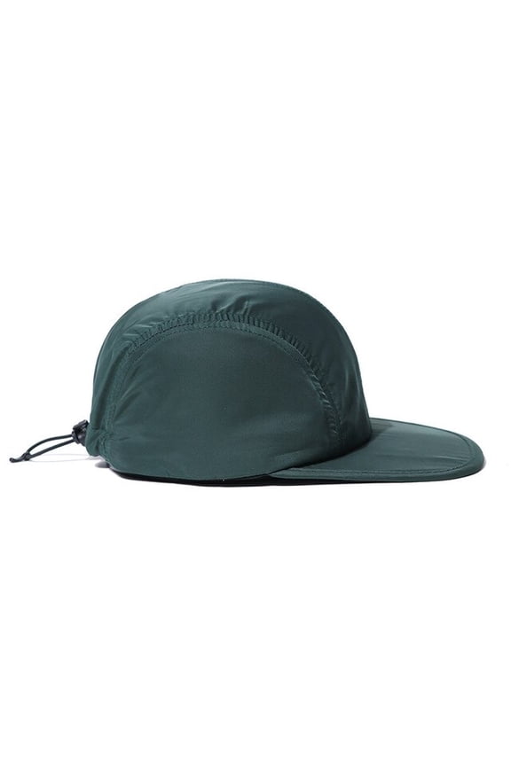 New Drawstring Adjustable Flat Brim Shading Baseball Cap Sun Protection Solid Color Korean Version Soft Top Men Snapback Dad Hat