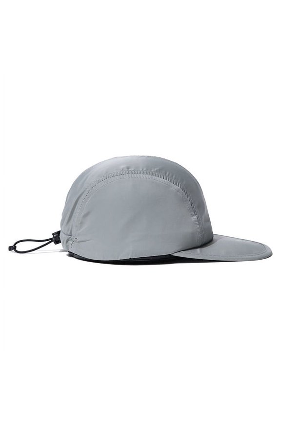 New Drawstring Adjustable Flat Brim Shading Baseball Cap Sun Protection Solid Color Korean Version Soft Top Men Snapback Dad Hat