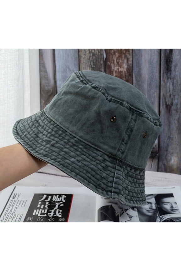 New Fisherman Hat Panama Denim Bucket Hats Outdoor Men Women Washed Cotton Bucket Cap Fashion Hip Hop Gorros Bob Hat Gift