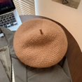 thumbnail image 1 of COCOpeaunt New Fluffy Soft Women Berets French Artist Style Warm Autumn Winter Beanie Hat Beret Solid Color Elegant Lady, 1 of 6
