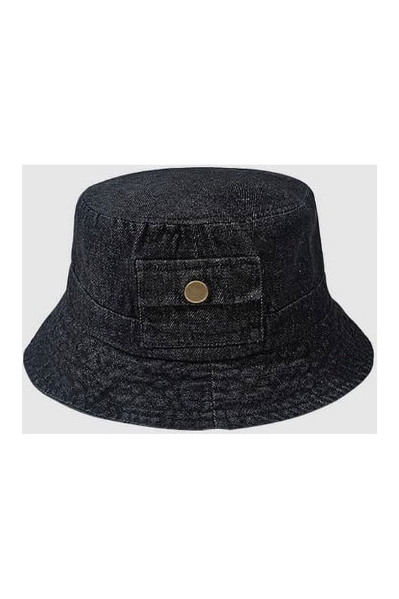 New Foldable Fisherman Hat Washed Denim Bucket Hats Unisex Fashion Bob Caps Hip Hop Gorros Men Women Panama Bucket Cap Bob