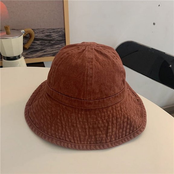 COCOpeaunt New Large Size Panama Hat Women Japanese Solid Colors Sunshade Bucket Hats Female Sun Protection Sunscreen Caps 50-60cm