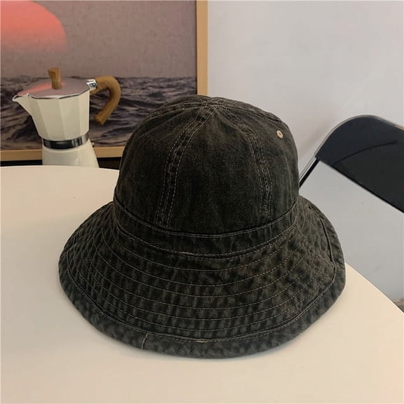 COCOpeaunt New Large Size Panama Hat Women Japanese Solid Colors Sunshade Bucket Hats Female Sun Protection Sunscreen Caps 50-60cm