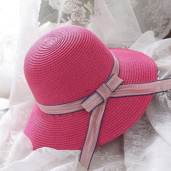 COCOpeaunt New Style Straw Hat Women Summer Beach Seaside Holiday Vacation Sun Protection Big Hat Straw Hat Summer Sun Hat Ladies Hat Gift