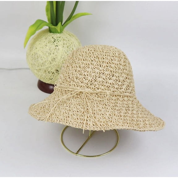 COCOpeaunt New Summer Summer Foldable Straw Hat Womens Outing Sunscreen Sun Hat Korean Holiday Beach Hat Zomer Cap