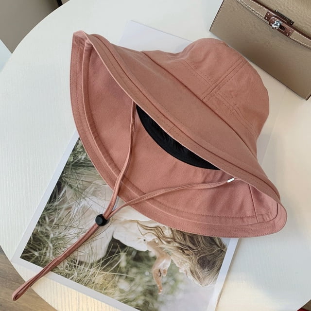 COCOpeaunt New Unisex Cotton Ladies Bucket Hat Women Summer Sunscreen Panama Hat Sunbonnet Outdoor Fisherman Cap Beach Cap Bucket Hat Men