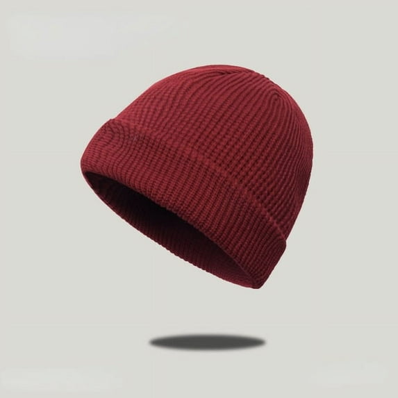 COCOpeaunt New Women's Beanie Hat Warm Winter Women Knit Beanie Hat Cuff Beanie Watch Cap for Girls Autumn Skull Hats for Female