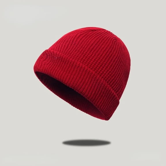 COCOpeaunt New Women's Beanie Hat Warm Winter Women Knit Beanie Hat Cuff Beanie Watch Cap for Girls Autumn Skull Hats for Female