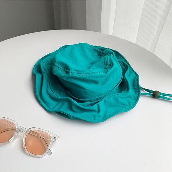 COCOpeaunt New Women Cotton Bucket Hat Women Summer Sunscreen Panama Hat ladies Pure Color Sunbonnet Visors Outdoor Fisherman Hat Beach Cap