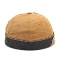 thumbnail image 1 of COCOpeaunt Patch Woman Men Street Casual Docker Sailor Biker Hat Loop Beanie Brimless Cap Fashion Unisex Pumpkin Vintage Navy Beanies Cap, 1 of 6