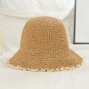COCOpeaunt Summer Sun Hat Outdoor Hat Sun Visor Beach Accessories Straw Hats Womens Sea Beach Vacation Leisure Sunscreen Hats