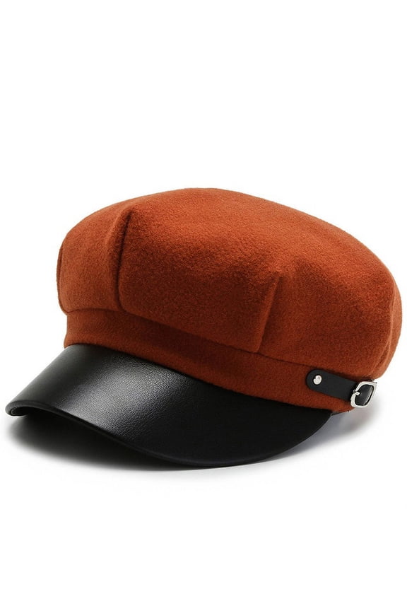 Sun Casual Military Caps Woman Woollen Cloth Beret Flat Hats Captain Cap Trucker Vintage Black Sport Dad Bone Male Womens Hat