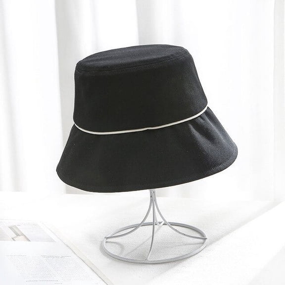 COCOpeaunt Sun Hat Autumn Foldable Bucket Hat for Women Panama Outdoor Sunscreen Cotton Fishing Hunting Cap Anti-UV Wide Brim Bucket Cap