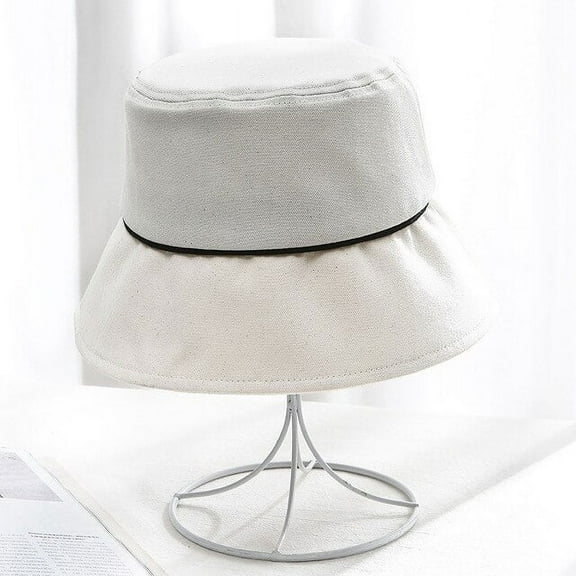 COCOpeaunt Sun Hat Autumn Foldable Bucket Hat for Women Panama Outdoor Sunscreen Cotton Fishing Hunting Cap Anti-UV Wide Brim Bucket Cap