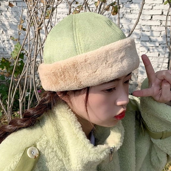 COCOpeaunt Winter Hats for Women Thick Bonnet for Female Solid Colors High Quality Cap New Skulls Beanies Short Curling Women Cap Spring