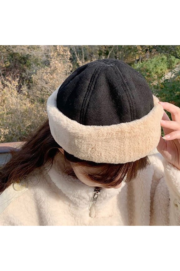 Winter Hats for Women Thick Bonnet for Female Solid Colors High Quality Cap New Skulls Beanies Short Curling Women Cap Spring