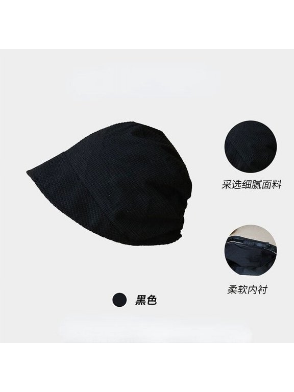 Womens Corduroy Bucket Hat Womens Casual Winter Warm Solid Bob Panama Caps Wide Brim Sun Fishing Fisherman Hat for Ladies