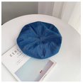 thumbnail image 1 of COCOpeaunt Womens Denim Beret Hat Jeans Berets Painter Hats Autumn Beanie Hat Retro Octagonal Cap Female Ladies Outdoor Leisure Visor Caps, 1 of 6