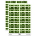 thumbnail image 1 of COD Cash on Delivery Bold Border Sticker Set - Light Green - Gloss Finish - 1.25" Mini, 1 of 7