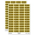 thumbnail image 1 of COD Cash on Delivery Bold Border Sticker Set - Yellow - Matte Finish - 1.25" Mini, 1 of 7
