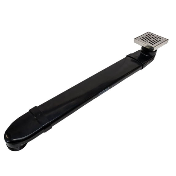 CODA The Shower Drain Relocator Mover with SereneDrains Square Drain 4" Stainless Steel