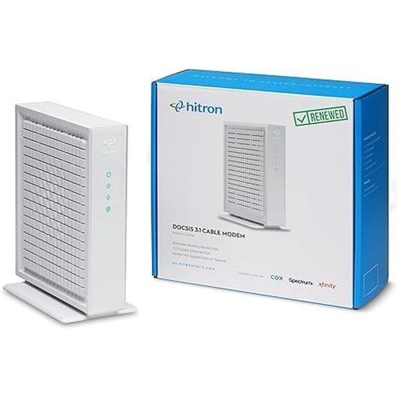 CODA56 Multi-Gigabit DOCSIS 3.1 Modem | 2.5 Gbps Max Internet Speeds | Certified with Xfinity, Charter Spectrum, Cox | 2.5 Gbps Ethernet Cable Modem ONLY | Requires Separate WiFi Router
