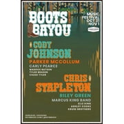 CODY JOHNSON CHRIS STAPLETON Boots On The Bayou 2025 Ltd Poster Size 24''x36''-Gategoo