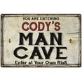 thumbnail image 1 of CODY'S Man Cave Sign Rustic Garage Decor Gift 8x12 Metal 208120035249, 1 of 1