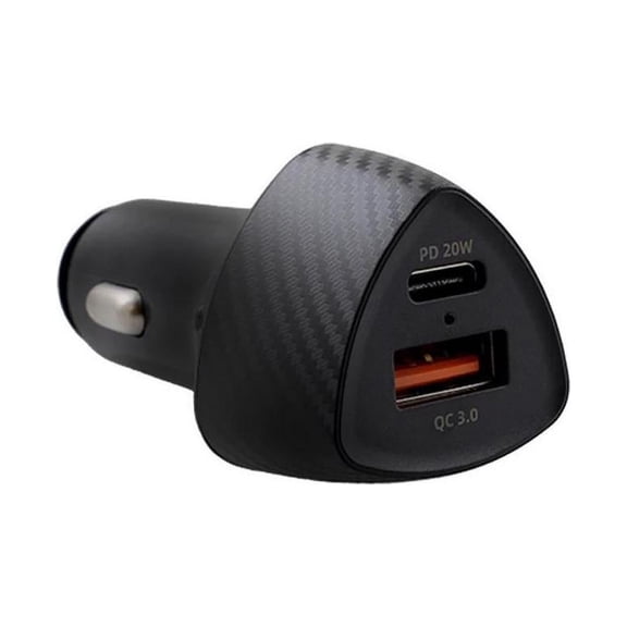 CODi Dual Port 20W Car Charger/Auto Adapter (USB-C