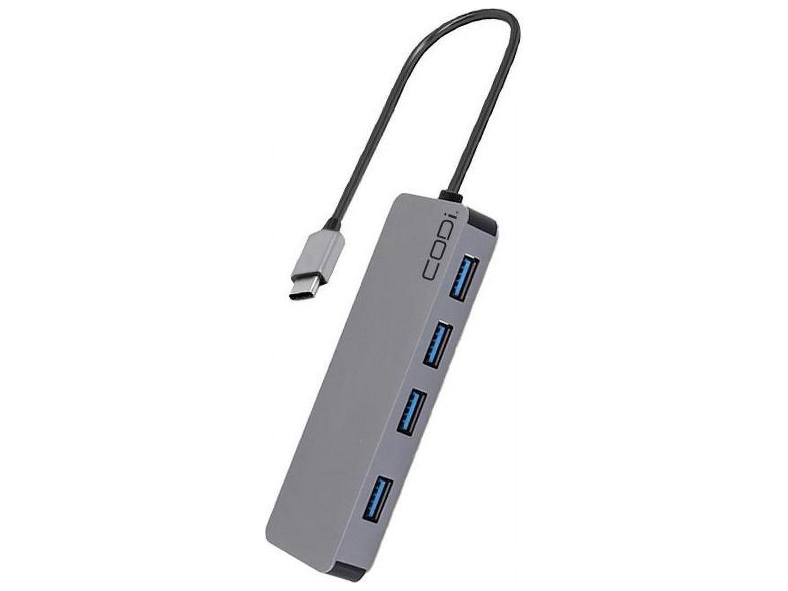CODi 5-in-1 Multi-Port Hub with 4 USB-A 3.0 Ports and 100W USB-C Power Delivery