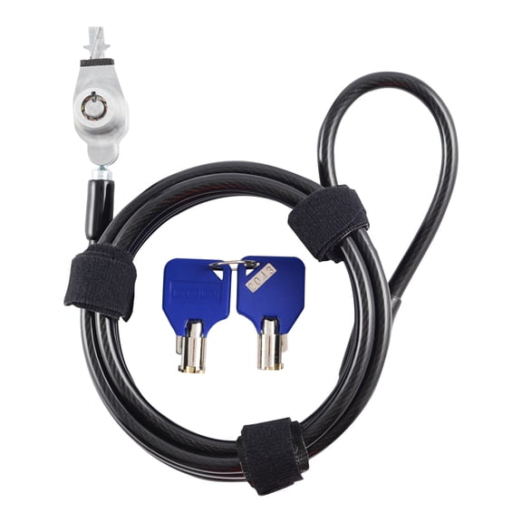 CODi Bilateral Key Cable Lock for Dell Wedge Security Slots, Hardened Steel Locking Mechanism, 2 Keys, Laptop & Tablet Anti-Theft Security