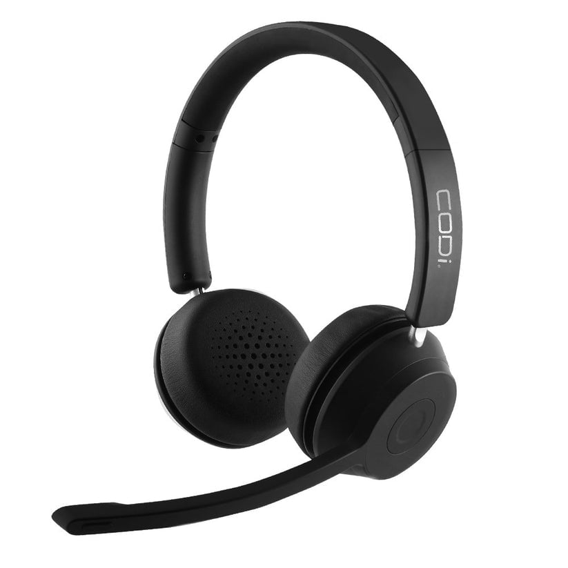 CODi CLARO Bluetooth + Wireless Stereo Headset with AI-Powered ENC Microphone | Noise Cancelling for Office & Call Center